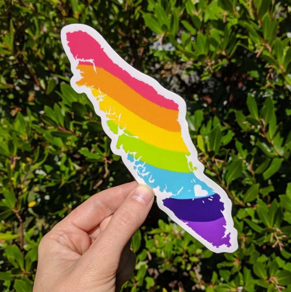 Vancouver Island Pride - 9" Vinyl Sticker