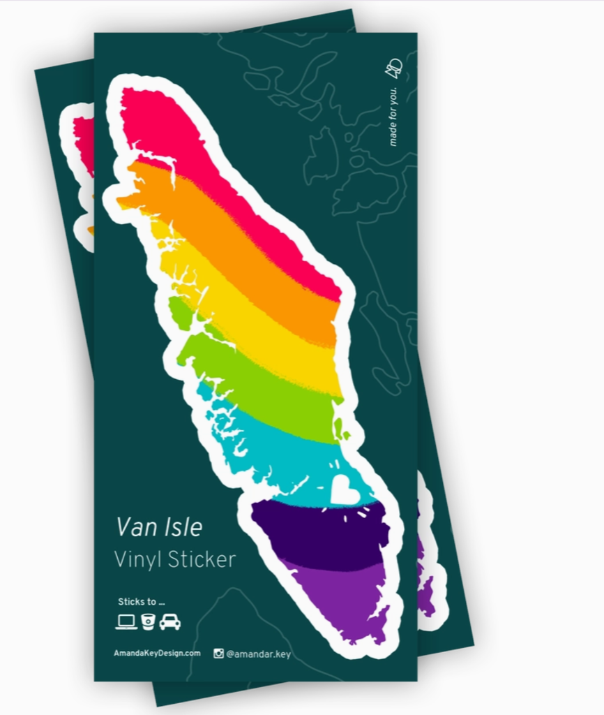Vancouver Island Pride - 9" Vinyl Sticker