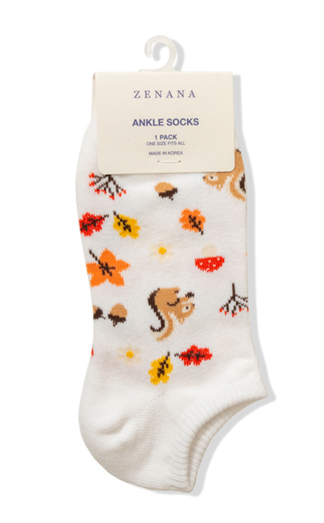 Autumn art work ankle socks