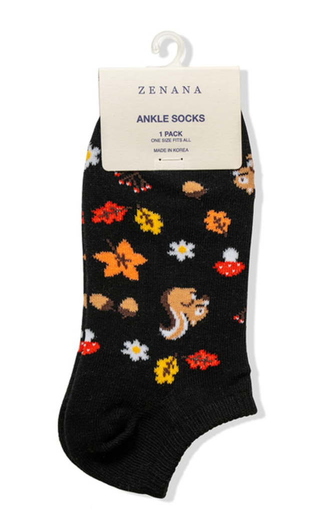Autumn art work ankle socks