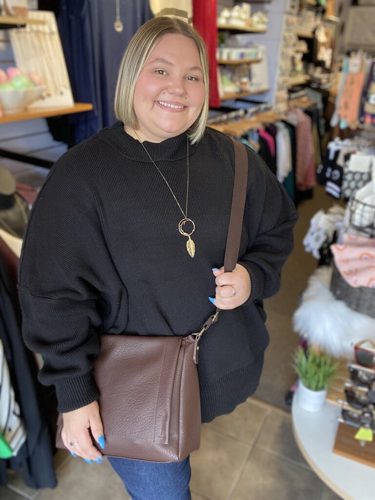 Darling Leatherette Messenger Bag