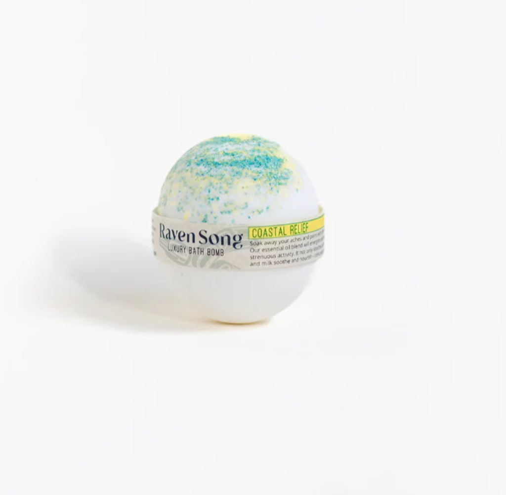 Coastal Relief Bath Bomb-Eucalyptus, Rosemary Essential Oil