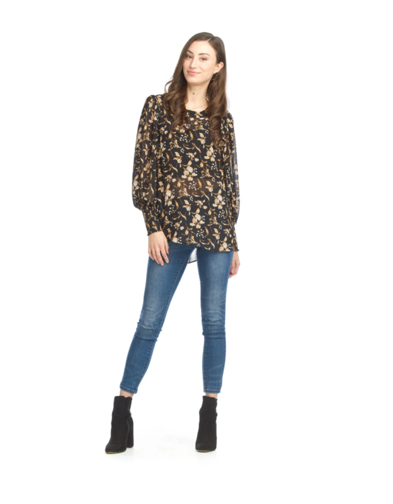 Floral Georgette Blouse XL
