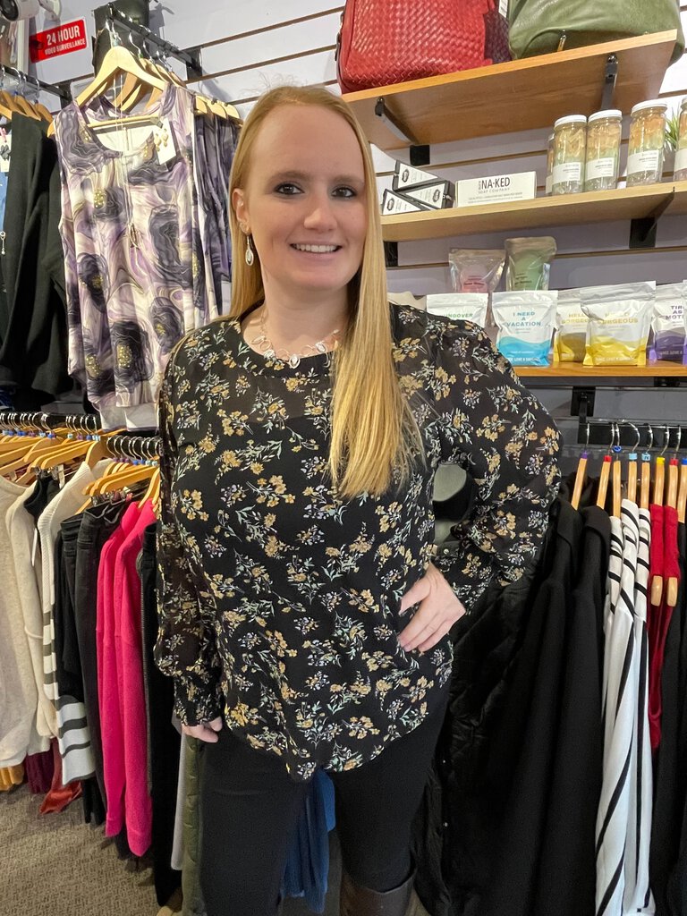 Floral Georgette Blouse XL