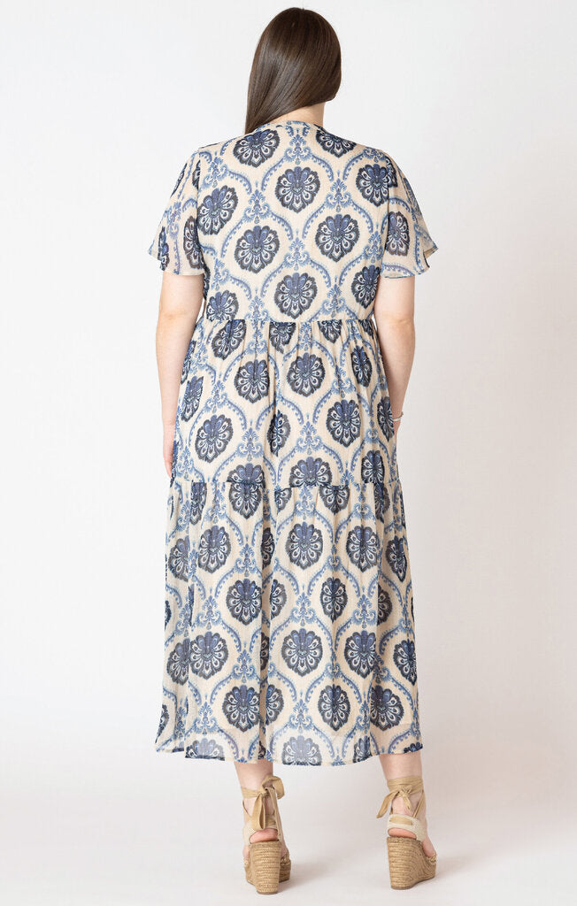 Flowy Midi Shirt Dress - Dex plus XL