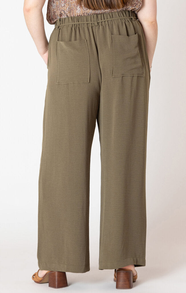 Belted Wide Leg Flowy Pant XL