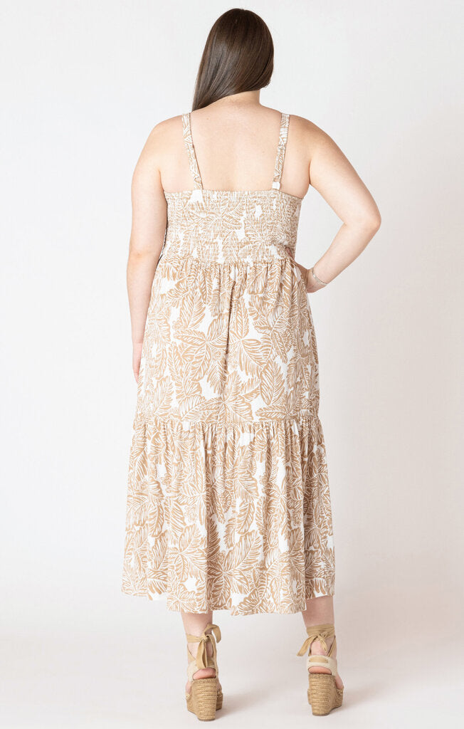 Smocked Midi Dress XL
