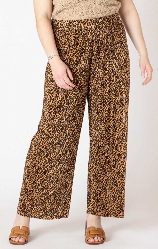 Pleated wide leg pants-Dex Plus XL