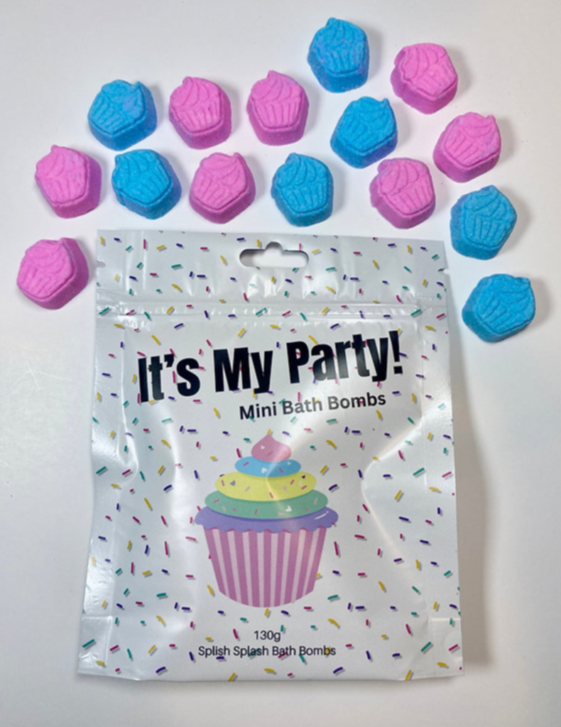 It's My Party Mini bath bombs