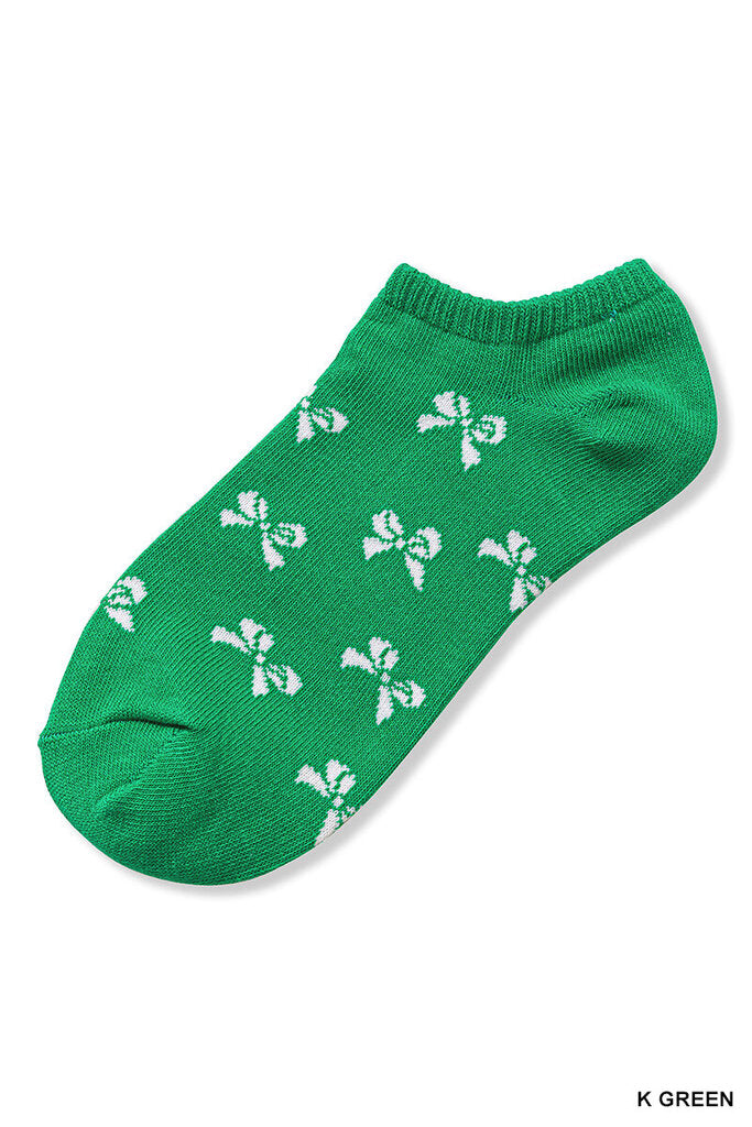 Ribbon bow socks