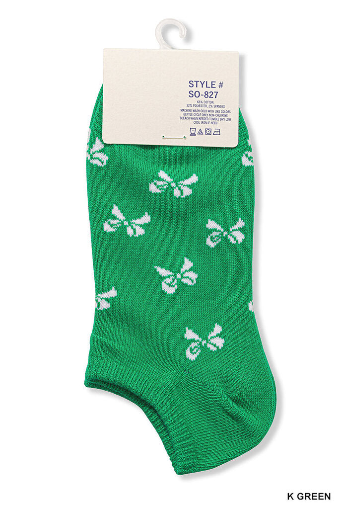 Ribbon bow socks