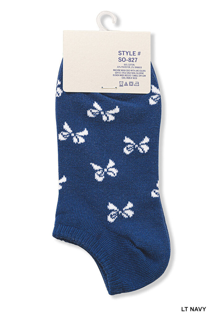 Ribbon bow socks