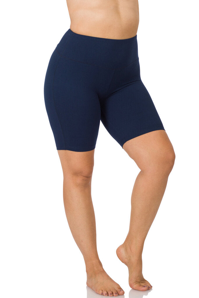 Wide waist biker shorts 2x