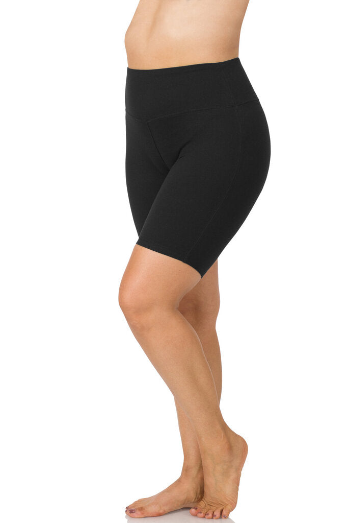 Wide waist biker shorts 2x
