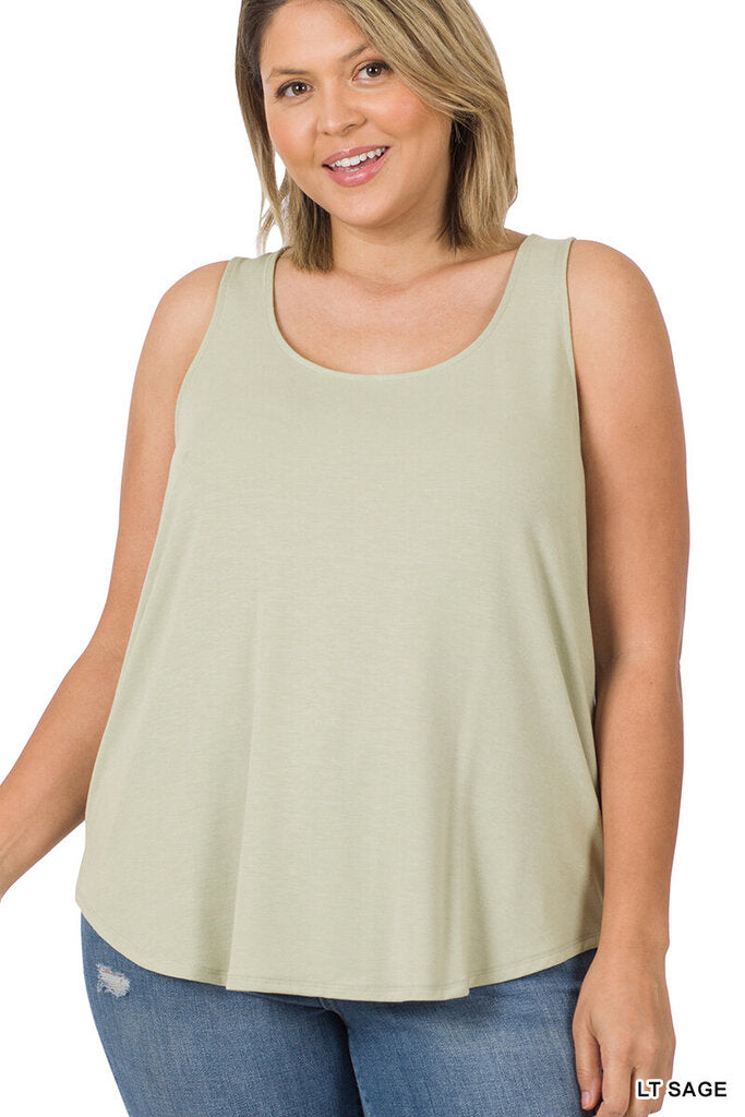 Round neck tank 1X