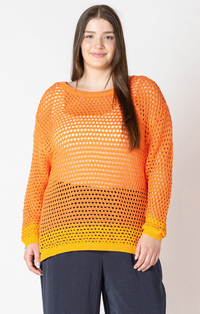 Sunset crochet sweater XL