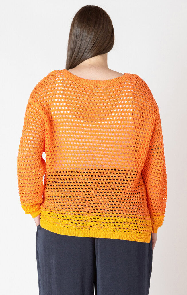 Sunset crochet sweater XL
