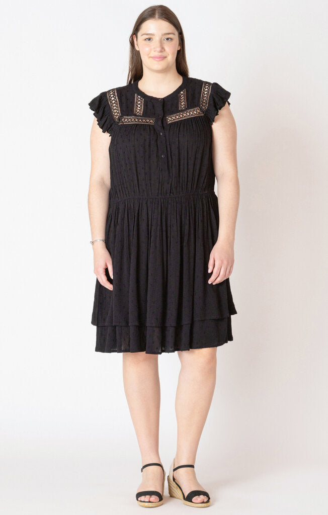 Swiss dot mini dress XL