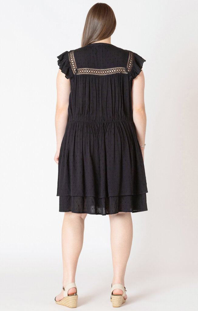 Swiss dot mini dress XL