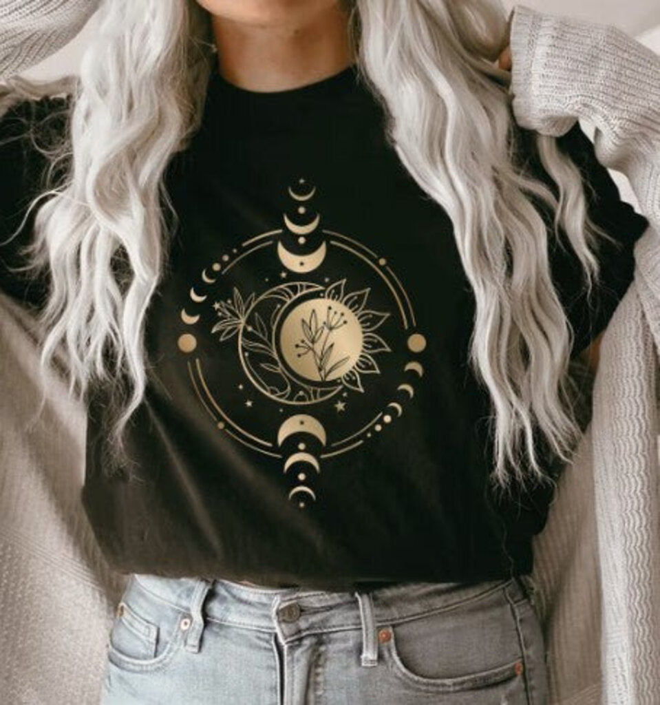 Celestial Moon and Sun Tee Large