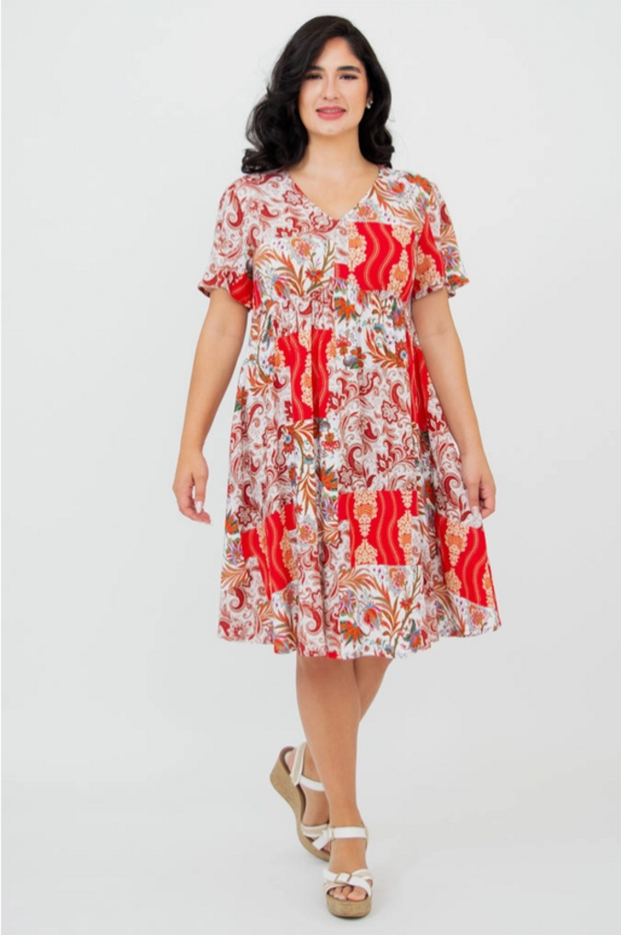 Jade Dress, Charm, Linen Bamboo 3X