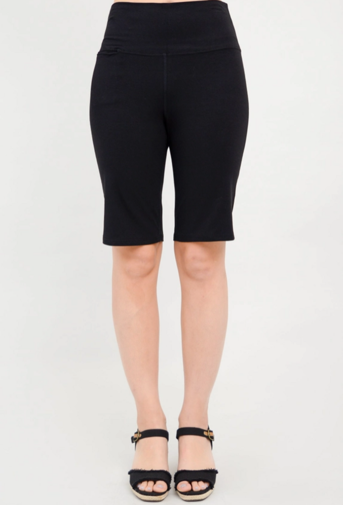 Leslie Shorts, Black, Bamboo 2X