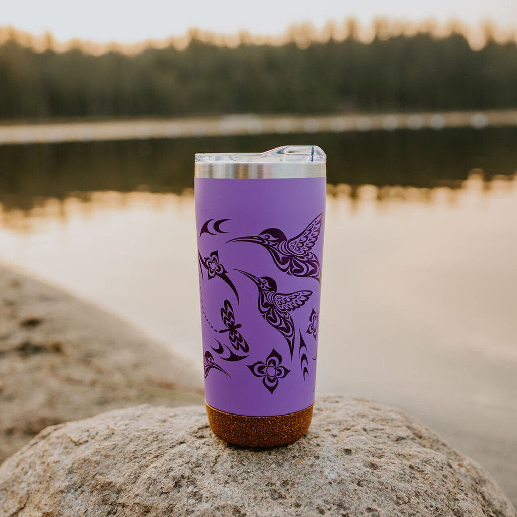 Cork Base Travel Mugs - Hummingbird by Simone