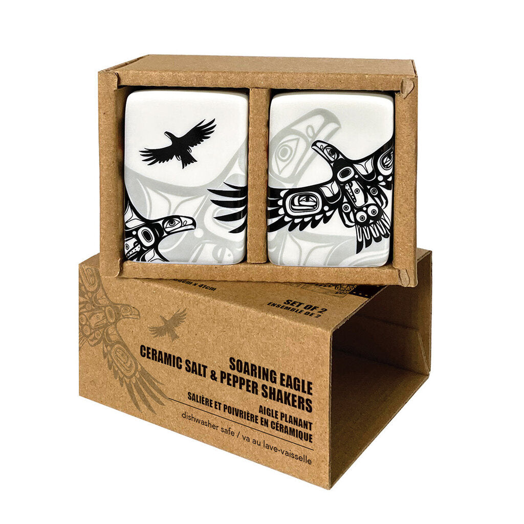 Salt & Pepper Shaker Set - Soaring Eagle by Corey
