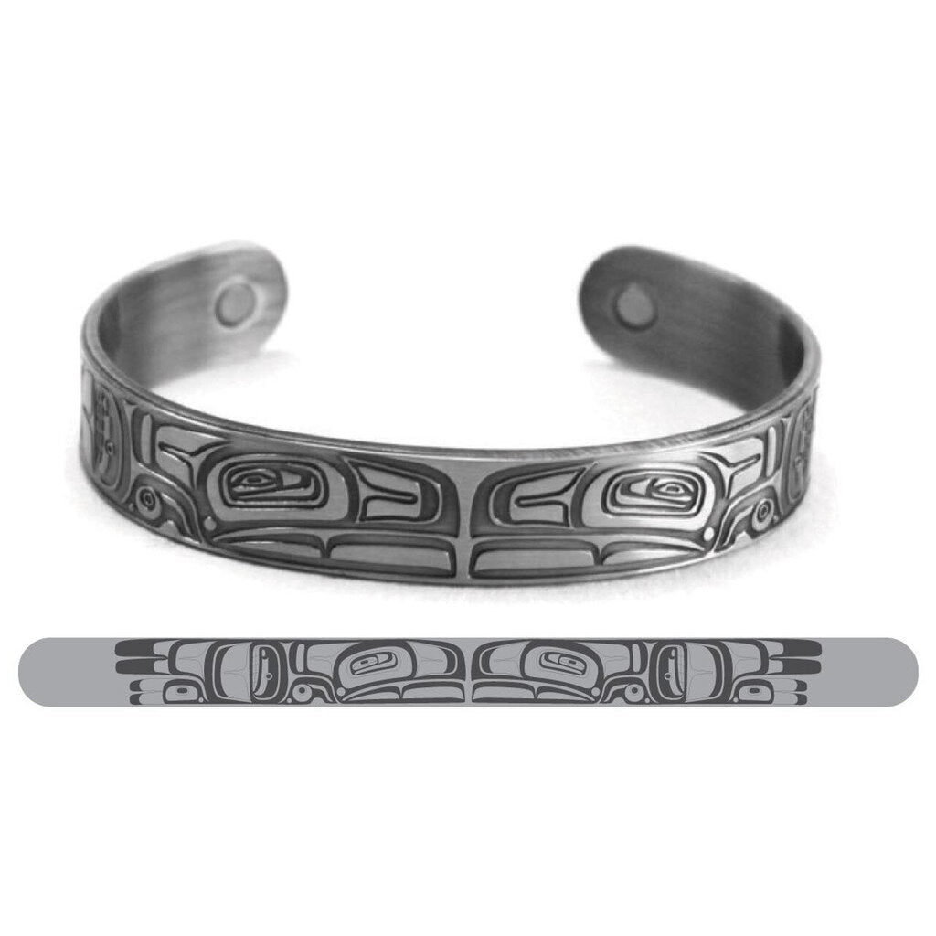 Brushed Silver Bracelet - Thunderbird by Morgan Asoyuf
