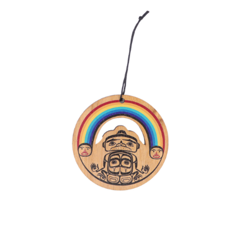 Wood Ornament - Rainbow by Corey Bulpitt