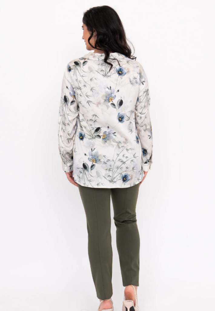 Charlotte Blouse, Khaki Breeze, Silk Viscose 2X