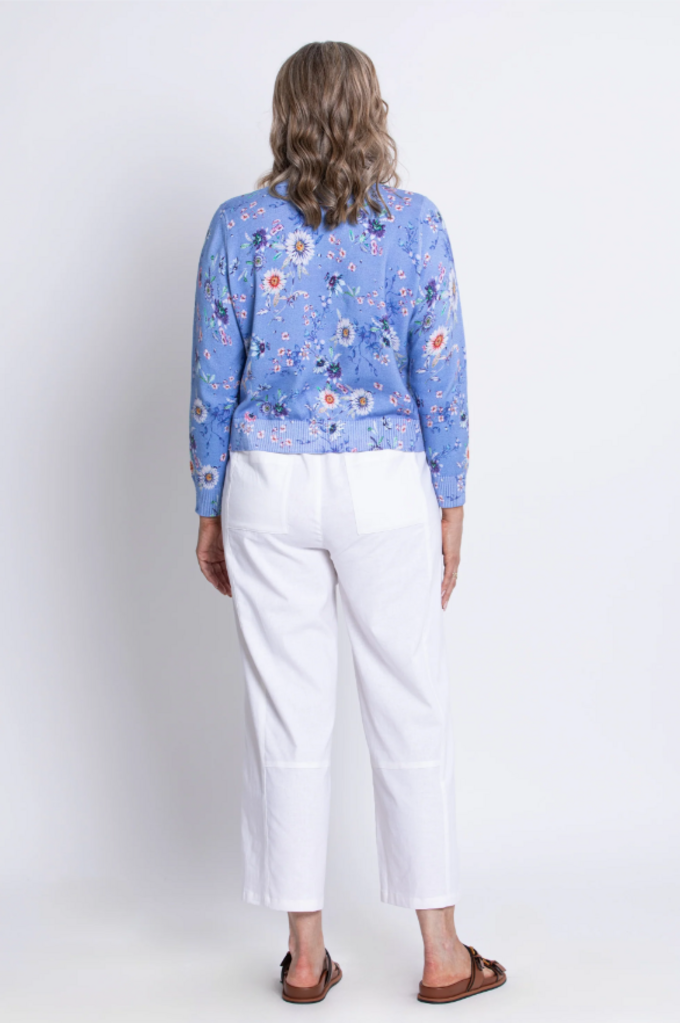 Patti Daisy Cotton Cardigan 1X