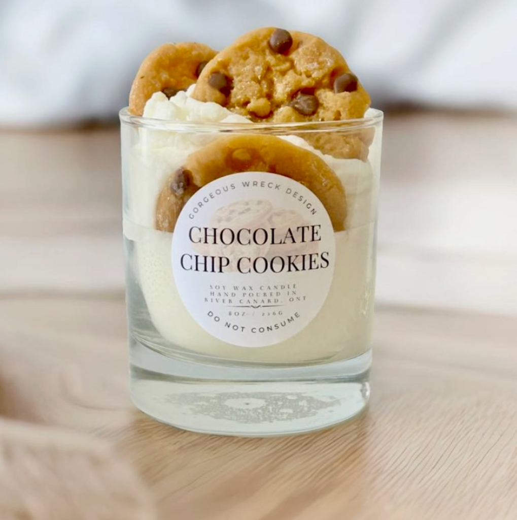 Chocolate Chip Cookie Dessert Candle