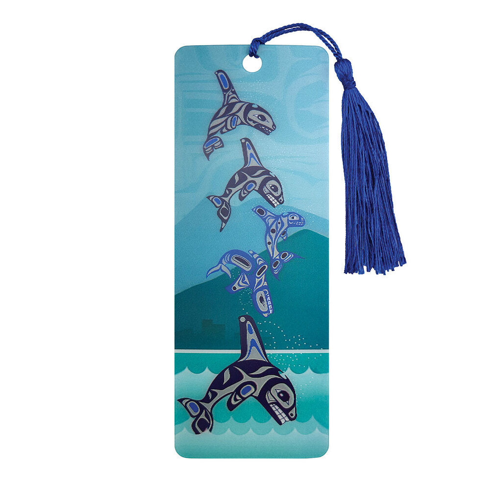 3D Lenticular Bookmark - Orca Family