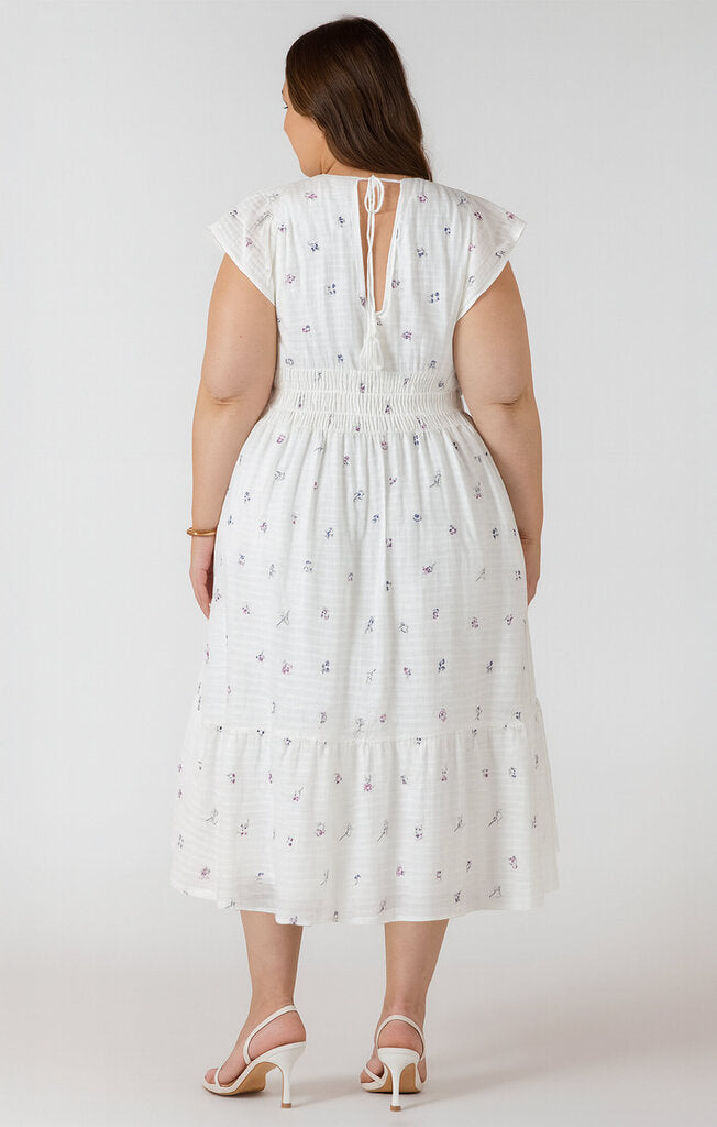 Wrap Front Tiered Mini Dress XL