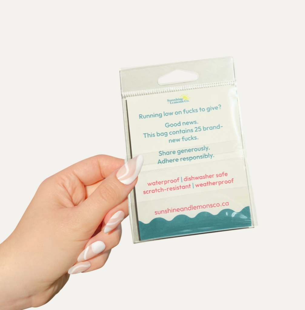 Bag of Fucks To Give Vinyl Sticker Pack