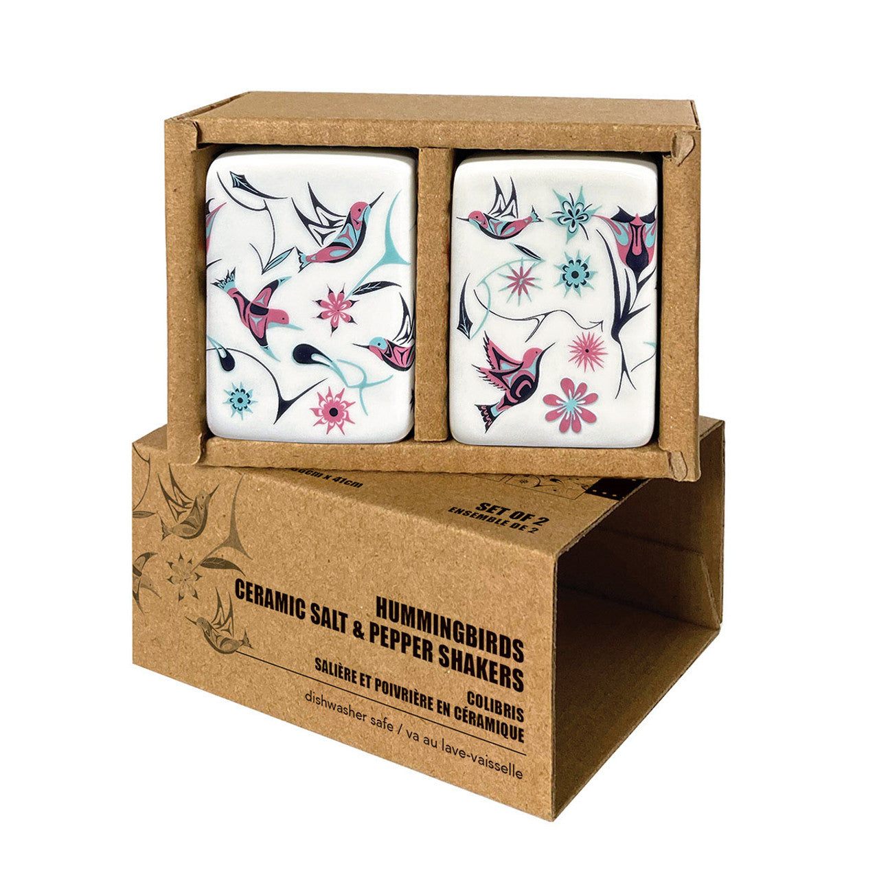 Salt & Pepper Shaker Set - Hummingbirds by Nicole La Rock