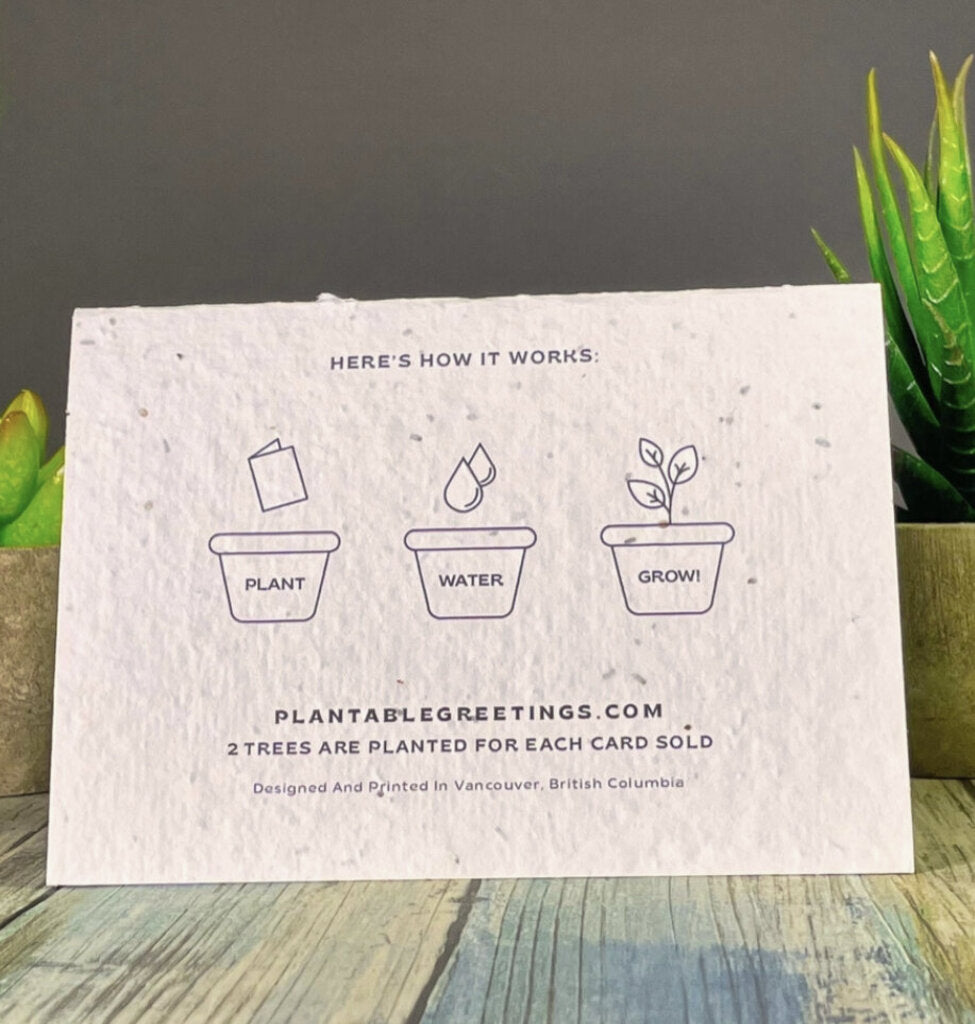 You Make Me a Happy Camper Plantable Greeting Card
