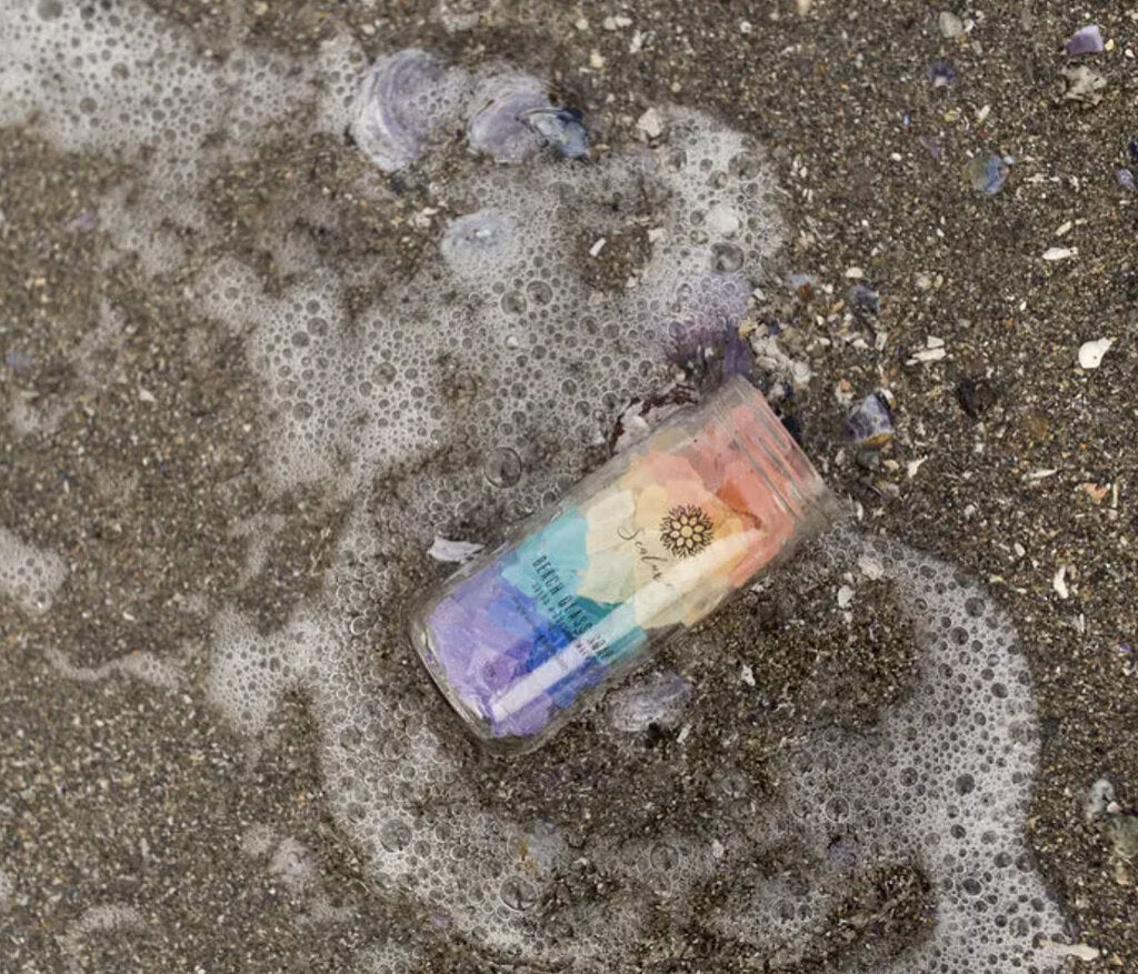 Rainbow Beach Glass Soap