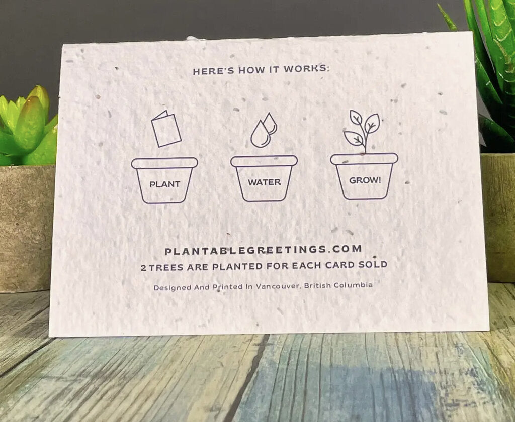 You're such a catch plantable greeting card
