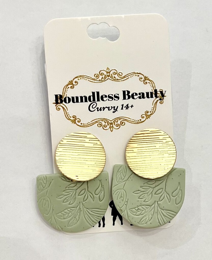 Sage Imprint Earring