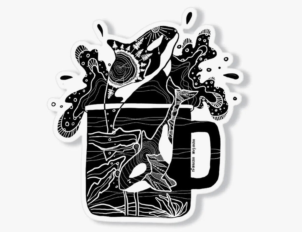 Camping Mug Sticker