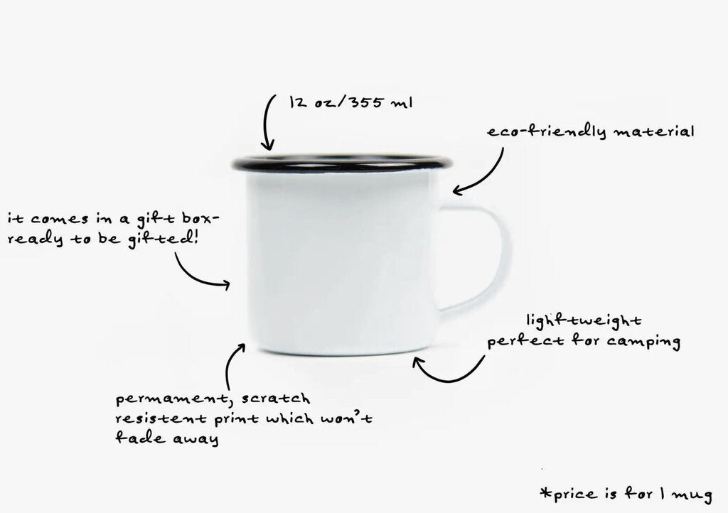 Dog Paw Camping Mug