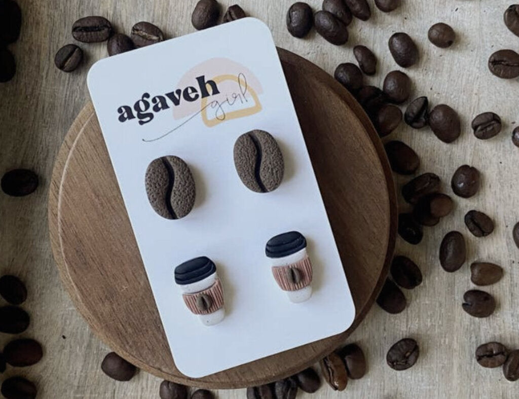 Coffee Time Studs