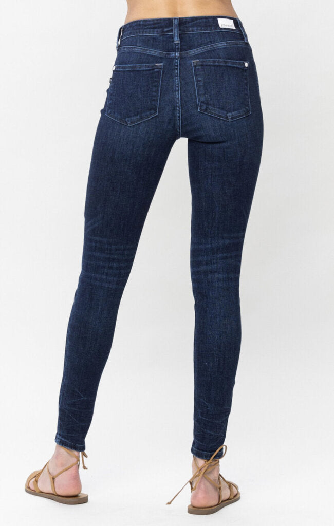 Midrise classic crinkle ankle detail skinny Size 7