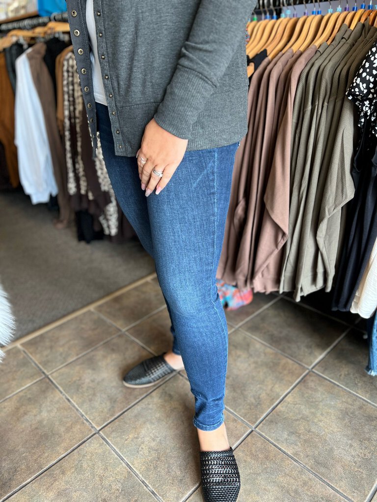 Midrise classic crinkle ankle detail skinny Size 9