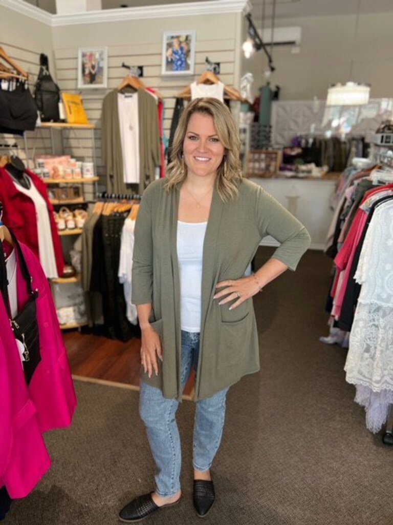 Slouchy Open Pocket Cardigan 2x