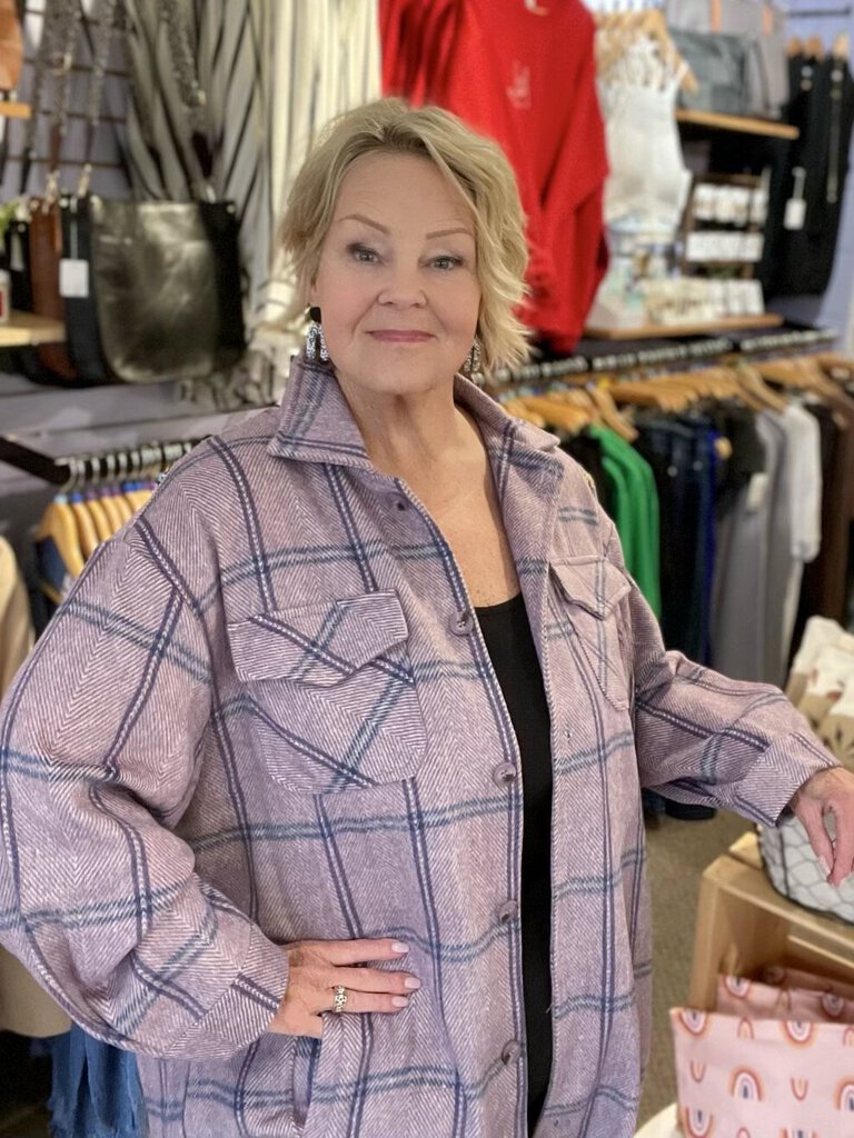 Plaid Long Shacket XL/1X