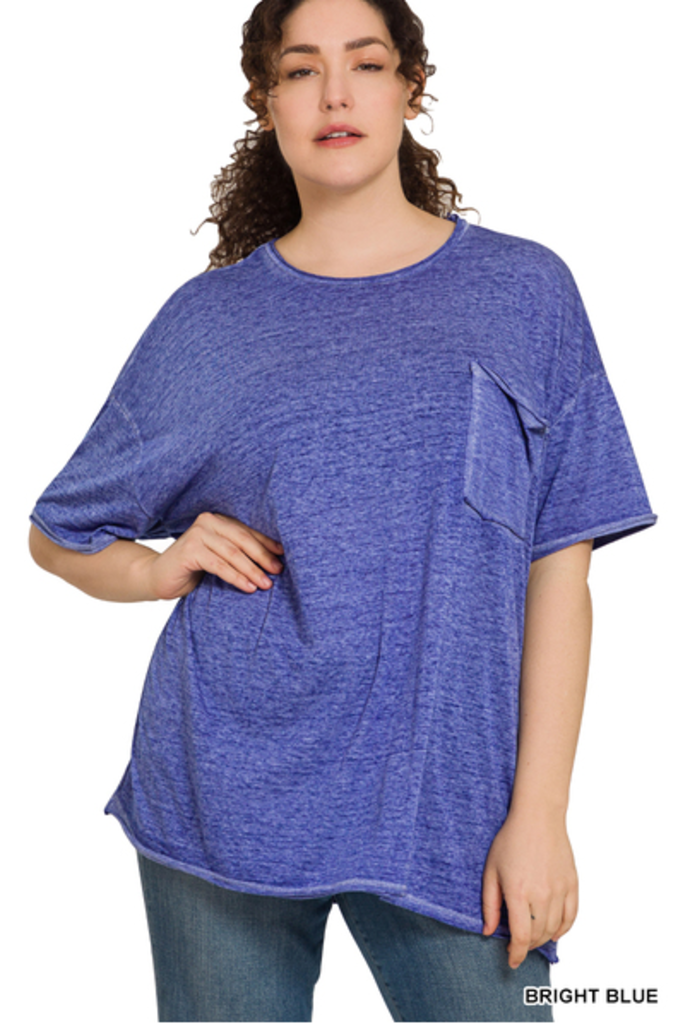 Oversized raw edge tee XL/1X
