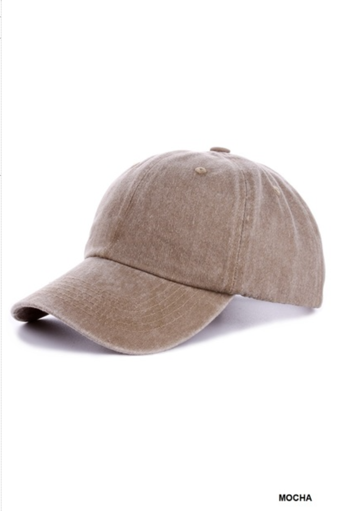 Vintage wash ball cap